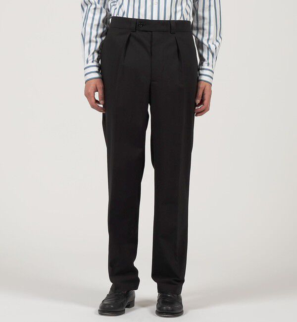 TOMORROWLAND MENS「60/2コットン イン1プリーツスラックス」|スラックス|