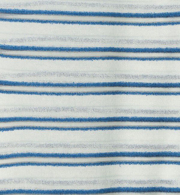 MACPHEE「シアーヤーンボーダー ノースリーブプルオーバー」|ニット・セーター|