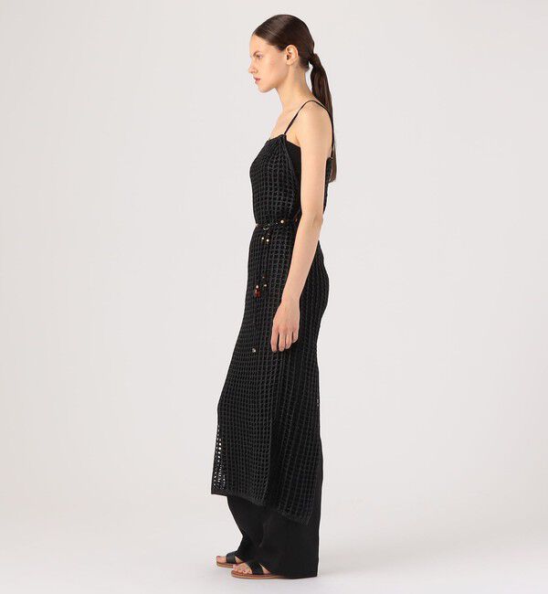 DES PRES「メッシュホイルプリント キャミソールワンピース」|ワンピース|