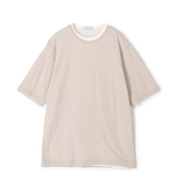 TOMORROWLAND MENS「ストレッチ天竺 レイヤードTシャツ」|Tシャツ・カットソー|13 ライトグレー