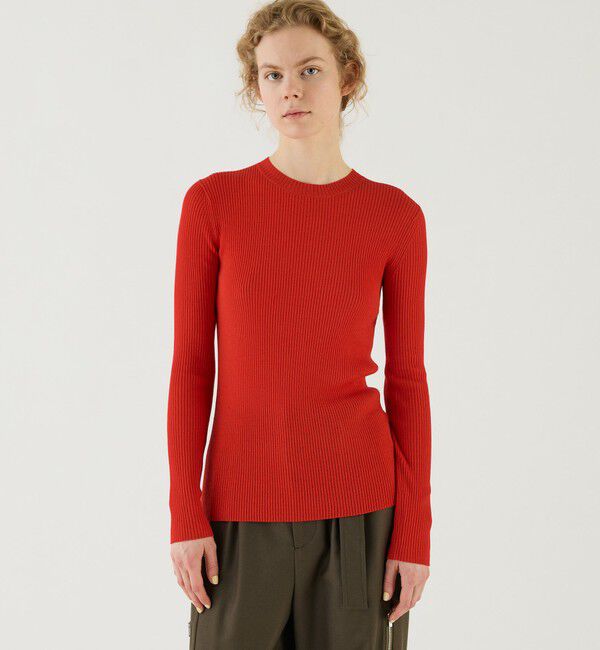 GALERIE VIE「プルミエールウールリブ クルーネックプルオーバー」|ニット・セーター|