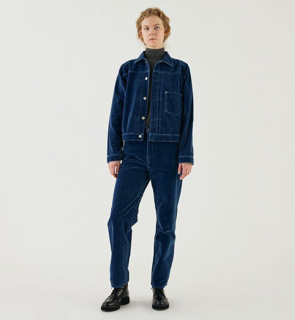 GALERIE VIE「ベルベットインディゴ ストレートパンツ」|その他|