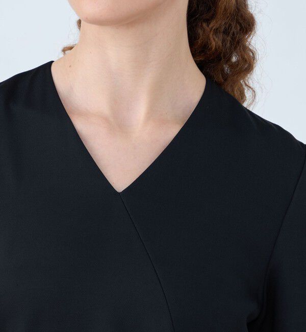 Ballsey「ウェーブツイル Vラップワンピース」|ワンピース|