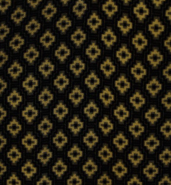 CABaN「ジオメトリックベルベット 2タックワイドパンツ」|チノ|