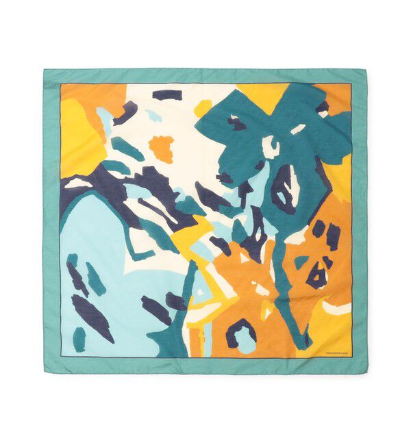 TOMORROWLAND GOODS「TOMORROWLAND MADE IN ITALY コットンシルクスカーフ」|バンダナ・スカーフ|56 グリーン系