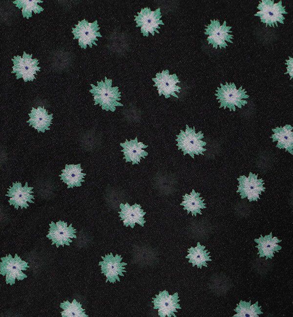 Ballsey「シアーフラワープリント フレアータイブラウス」|シャツ・ブラウス|