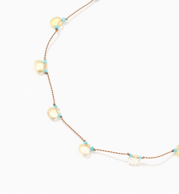 TOMORROWLAND GOODS「 SEE REAL FLOWERS CITRINE PETAL ネックレス」|ネックレス|