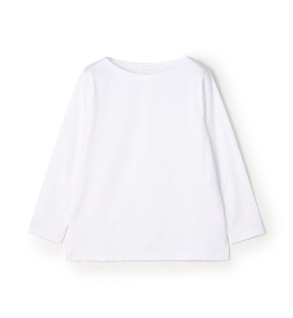 GALERIE VIE「ファインコットン ボートネックプルオーバー」|Tシャツ・カットソー|11 ホワイト