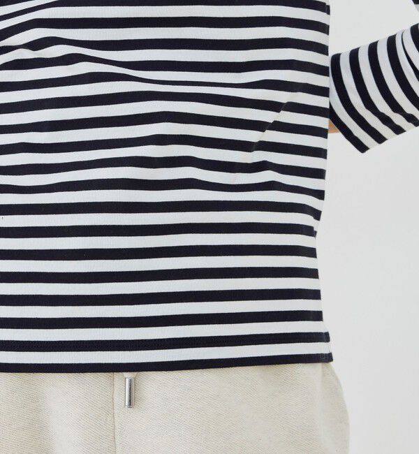 GALERIE VIE「ファインコットン ボートネックプルオーバー」|Tシャツ・カットソー|