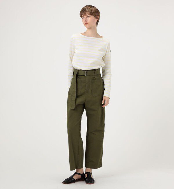 TOMORROWLAND BUYING WEAR「Le minor ボートネック ストライププルオーバー」|Tシャツ・カットソー|