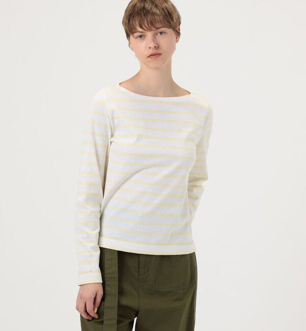 TOMORROWLAND BUYING WEAR「Le minor ボートネック ストライププルオーバー」|Tシャツ・カットソー|