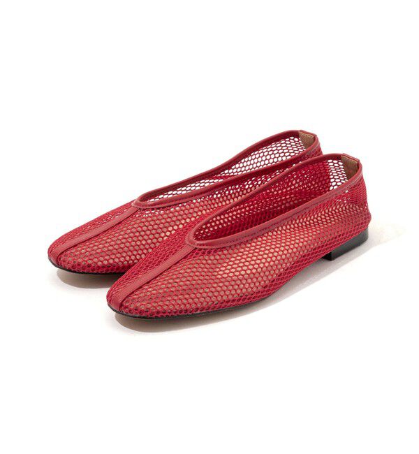 TOMORROWLAND GOODS「DES PRES メッシュフラットシューズ」|バレエシューズ|35 レッド