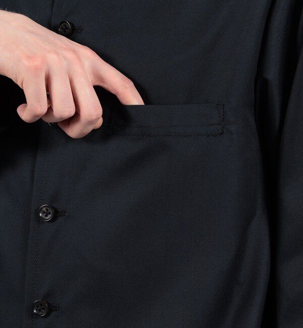 TOMORROWLAND MENS「シルクカルゼ シャツジャケット」|ブルゾン・スタジャン|