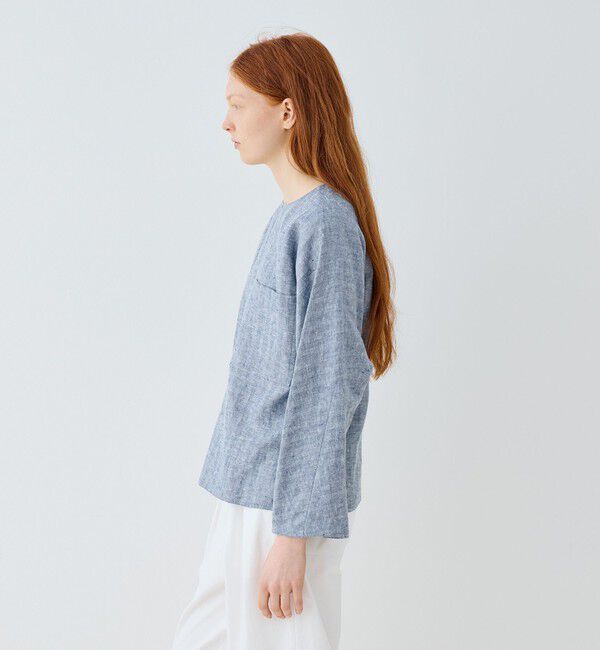 GALERIE VIE「ブラッシュドリネン プルオーバーシャツ」|シャツ・ブラウス|