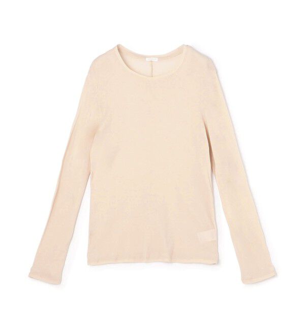 GALERIE VIE「ガーゼジャージー ロングスリーブプルオーバー」|Tシャツ・カットソー|31 ライトピンク