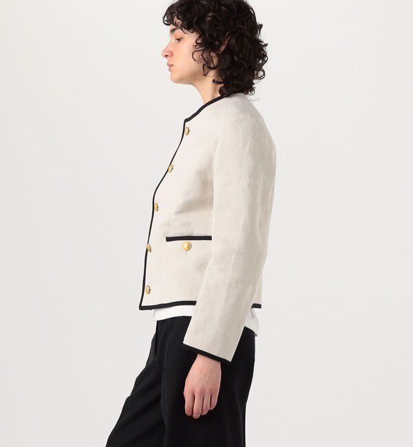 TOMORROWLAND BUYING WEAR「【別注】UNION LAUNCH NO COLLAR ジャケット」|ノーカラージャケット|