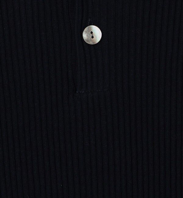 GALERIE VIE「ギザコットンリブ ポロカラープルオーバー」|ニット・セーター|