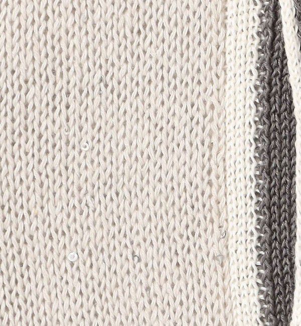 GALERIE VIE「リネンコットンスパンコール Vネックカーディガン」|カーディガン|