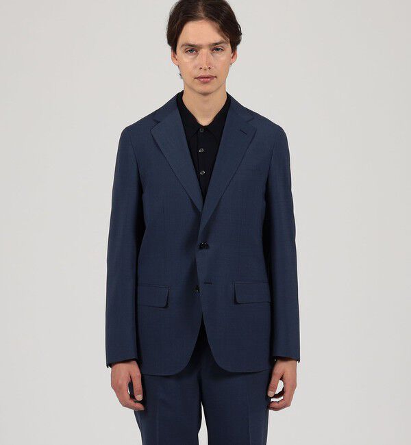 TOMORROWLAND MENS「Super120'sウールポリエステル シングルブレステッド2Bジャケット」|テーラードジャケット|