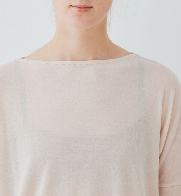 GALERIE VIE「ガーゼフライス ボートネックプルオーバー」|Tシャツ・カットソー|