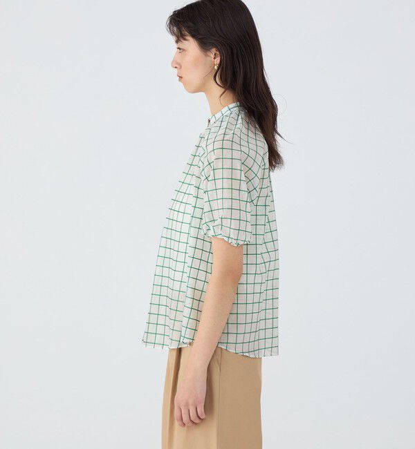 TOMORROWLAND collection「シアータッターソール ギャザーパフスリーブブラウス」|シャツ・ブラウス|