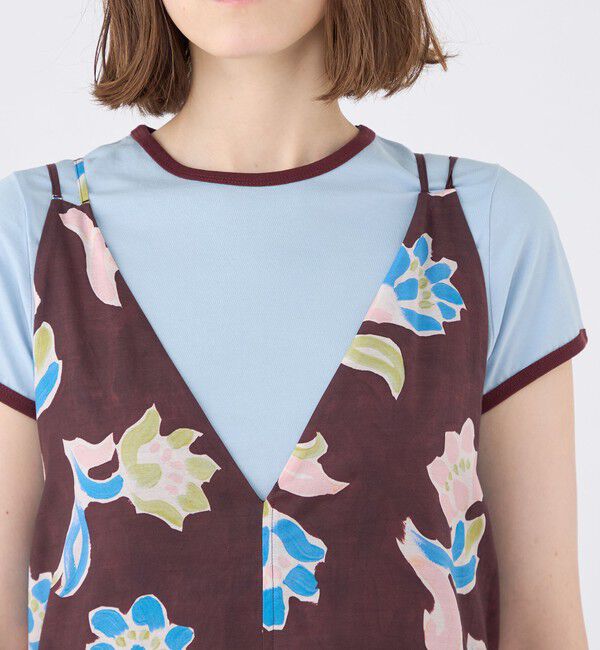 MACPHEE「レイトンプリント キャミソールワンピース」|ワンピース|