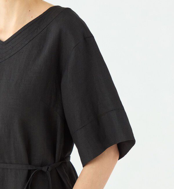 TOMORROWLAND collection「スムースリネン Vネックワンピース」|ワンピース|