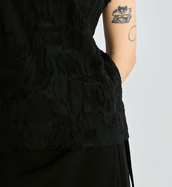 Edition「バックカットジャカード ノースリーブトップス」|タンクトップ|