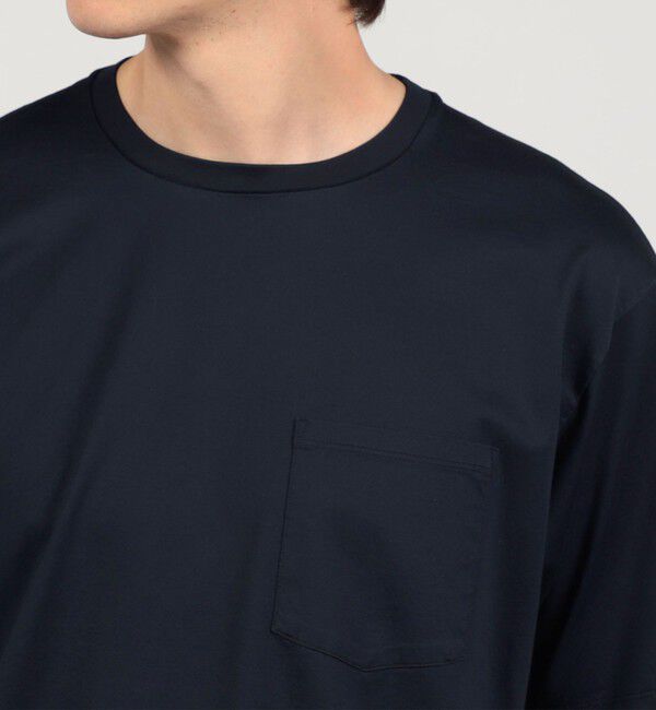 TOMORROWLAND MENS「ギザコットン ハーフスリーブ ポケットTシャツ」|Tシャツ・カットソー|