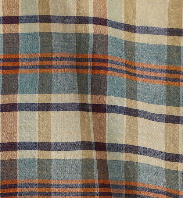 TOMORROWLAND MENS「コットンシルク マドラスチェック ハーフスリーブシャツ」|シャツ・ブラウス|