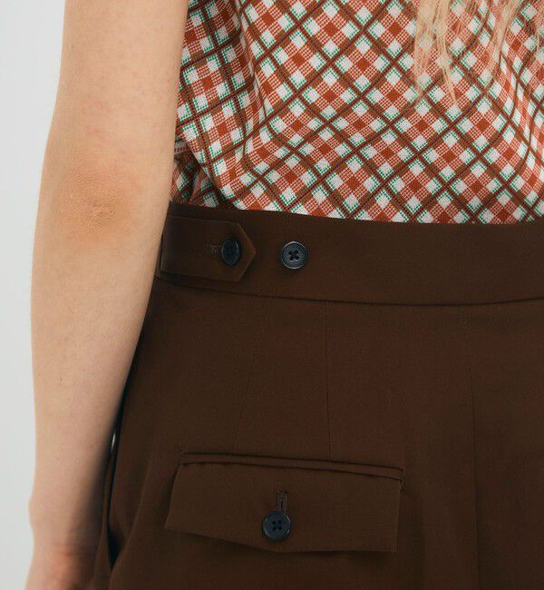 CABaN「コットンギャバジン 2タックロングスカート」|スカート|