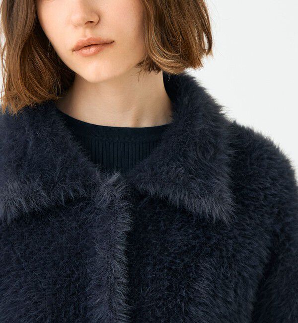 Ballsey「フェザーヤーン ステンカラーカーディガン」|カーディガン|