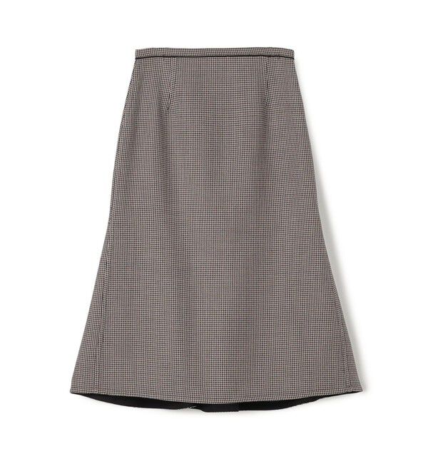 TOMORROWLAND collection「ガンクラブトゥースリバー 2-wayマーメイドスカート」|フレア|44 ベージュ系