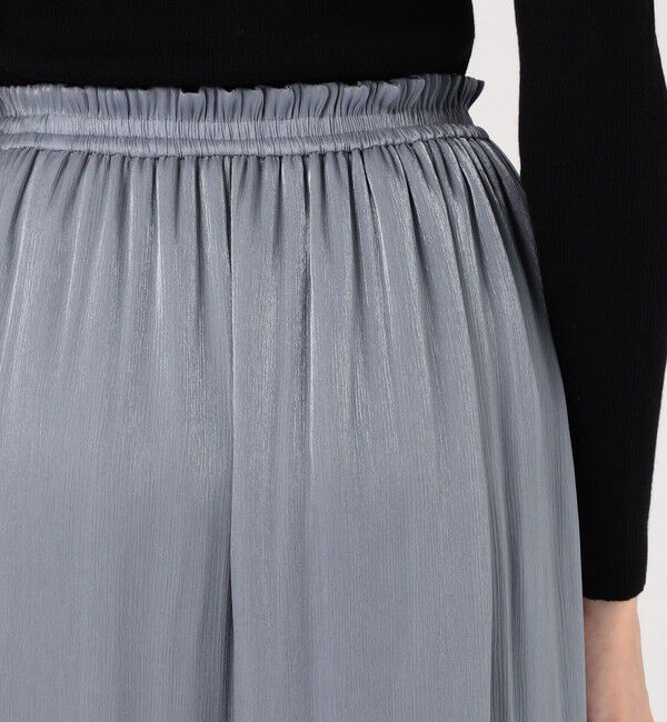 Ballsey「スパークルサテン ギャザースカート」|フレア|