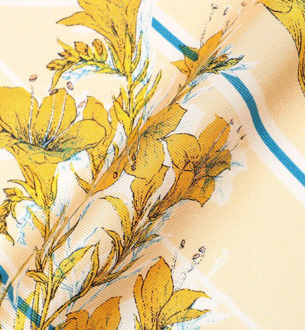 TOMORROWLAND GOODS「manipuri FLOWER STRIPE スカーフ」|バンダナ・スカーフ|