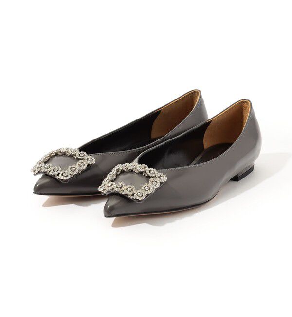 TOMORROWLAND GOODS「PIPPICHIC ANNA V JEWERLY 9 フラットシューズ」|その他|17 チャコールグレー