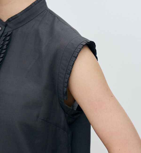 TOMORROWLAND collection「シャンブレータフタ ノースリーブブラウス」|シャツ・ブラウス|