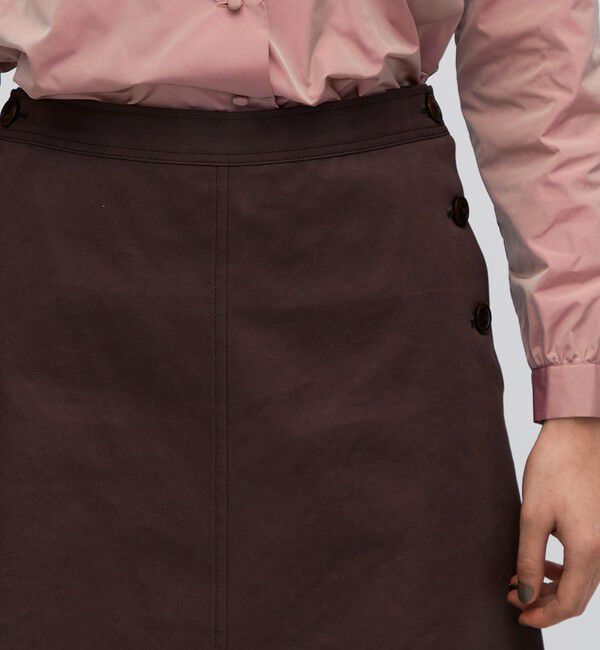 BACCA「コットンポリエステルビンテージギャバジン トラペーズスカート」|スカート|