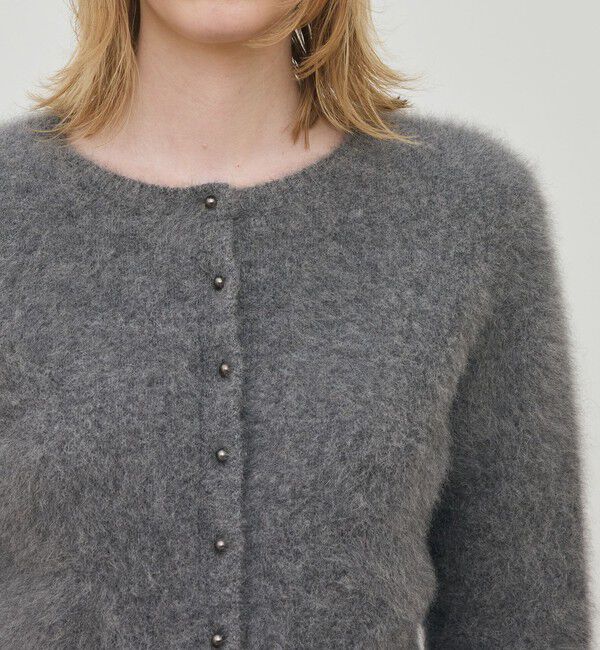 DES PRES「フォックスカシミヤ クルーネックカーディガン」|カーディガン|