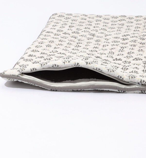 TOMORROWLAND HOME「ブロックプリントキルト クッションカバー（45cm&times;45cm）」|クッション・クッションカバー|