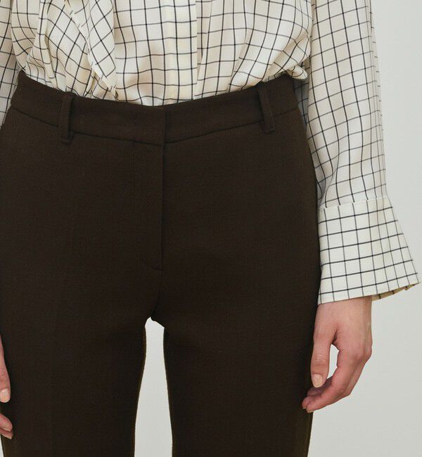 DES PRES「ナチュラルストレッチウール スリムパンツ」|スラックス|