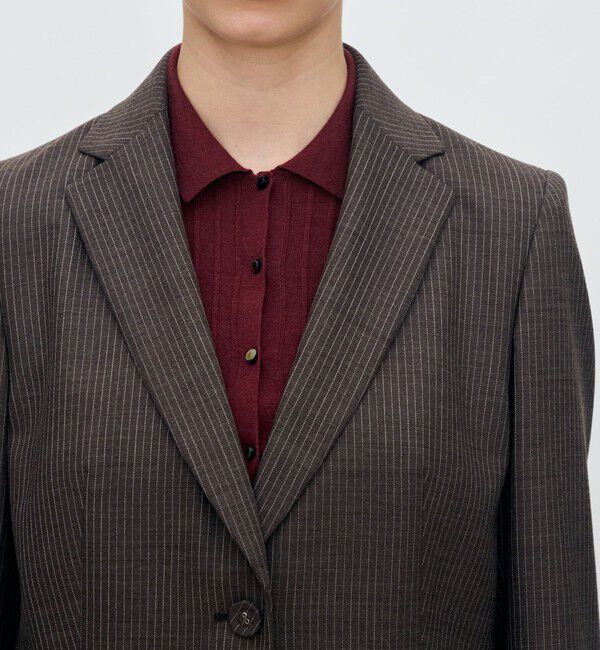 TOMORROWLAND collection「シングルトラックストライプ 2Bテーラードジャケット」|テーラードジャケット|