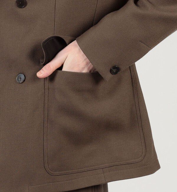 TOMORROWLAND MENS「ウールギャバジン ダブルブレステッド 4Bジャケット」|テーラードジャケット|