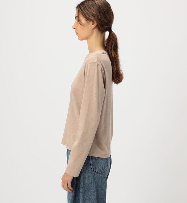 GALERIE VIE「コットンカシミヤジャージー クルーネックプルオーバー」|Tシャツ・カットソー|