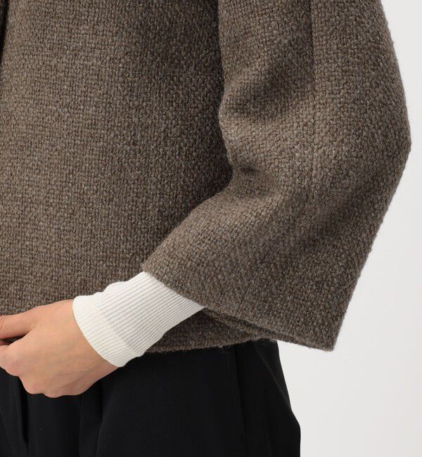 TOMORROWLAND collection「ロービングオックス  Aラインジャケット」|ノーカラージャケット|