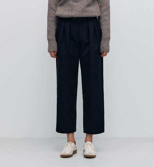 BACCA「コットンウールトリコチン ベルテッドテーパードパンツ」|その他|