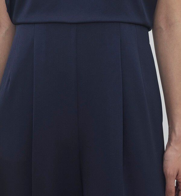 DES PRES「サテンジョーゼット ハイウエストオールインワン」|オールインワン|