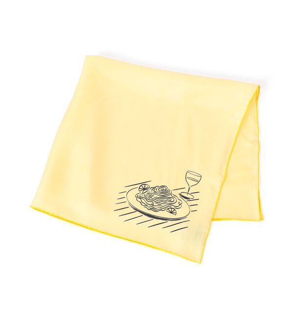 TOMORROWLAND GOODS「sense the pebble Ranch シルクスカーフ」|バンダナ・スカーフ|23 イエロー