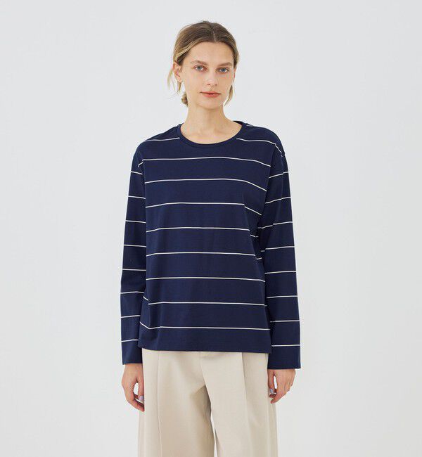 GALERIE VIE「ファインコットン クルーネックプルオーバー」|Tシャツ・カットソー|