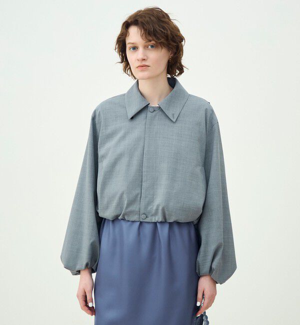 MACPHEE「ストレッチトロピカル ショートブルゾン」|ブルゾン・スタジャン|